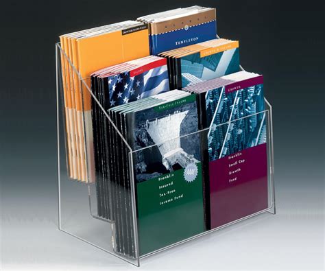 brochure holder for 15 brochures.